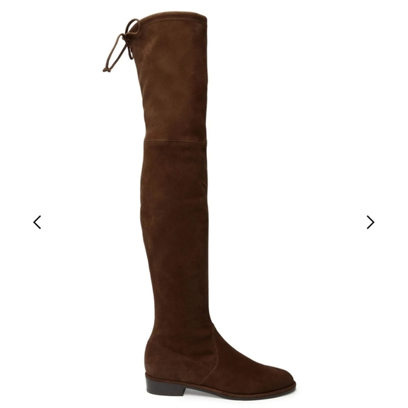 STUART WEITZMAN Jocey Suede Over-the-Knee Boot BROWN LOWLAND 7M/ww53743 - Picture 2 of 7